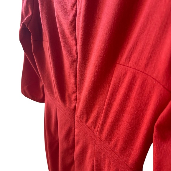 Boss by Hugo Boss Elbise Red Sheath Dress. Size 4 - Picture 7 of 8